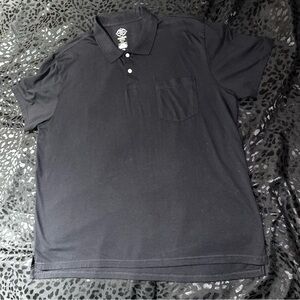 St. John's Bay Black Polo Shirt